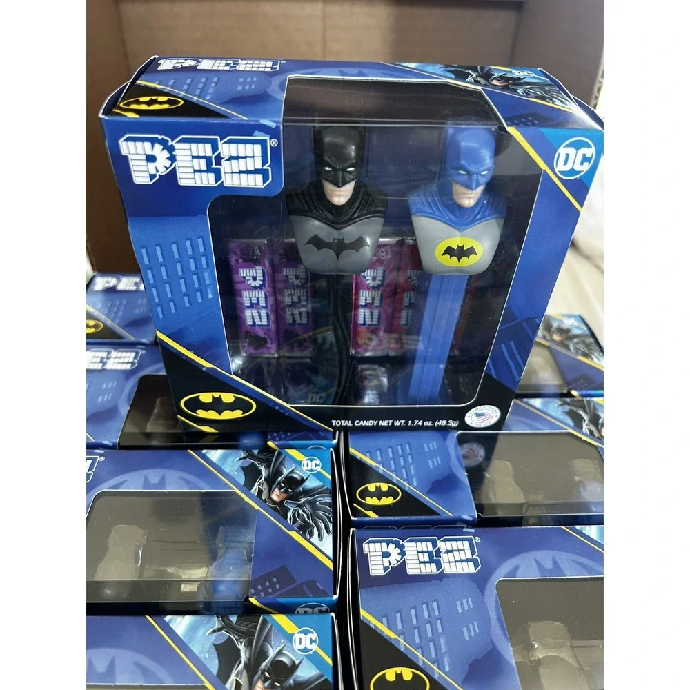 PEZ BATMAN TWIN PACK RETIRED‎ DISCONTINUED DC COMICS WB SHIELD 2027 Expiration